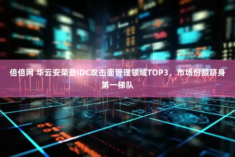 倍倍网 华云安荣登IDC攻击面管理领域TOP3，市场份额跻身第一梯队